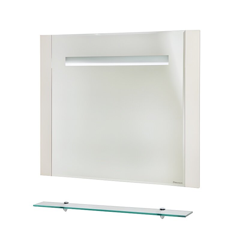 Изображение товара Зеркало Bellezza Берта 4610715050076, 90 x 80 см, LED-подсветка, с полкой, цвет бежевый