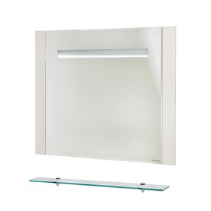 Изображение товара Зеркало Bellezza Берта 4610715050076, 90 x 80 см, LED-подсветка, с полкой, цвет бежевый