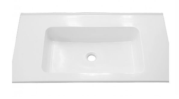 Изображение товара Раковина Эстет Каре 1-0003 из искусственного камня прямоугольная белая 90х50 см