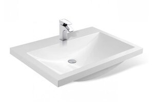 Изображение товара Раковина Эстет Монако 70 1-0005 из искусственного камня белая, прямоугольная