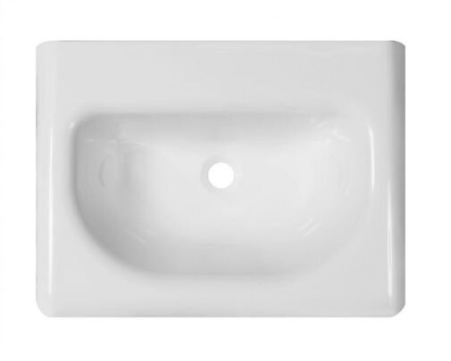 Изображение товара Раковина Эстет Оливия 60 1-0007 из искусственного камня белая 600x450 мм