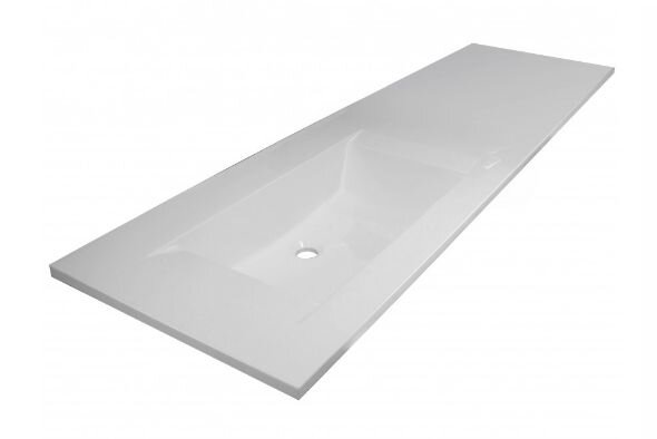 Изображение товара Мебельная раковина Эстет Рава из искусственного камня 107x50.5 см с одним отверстием