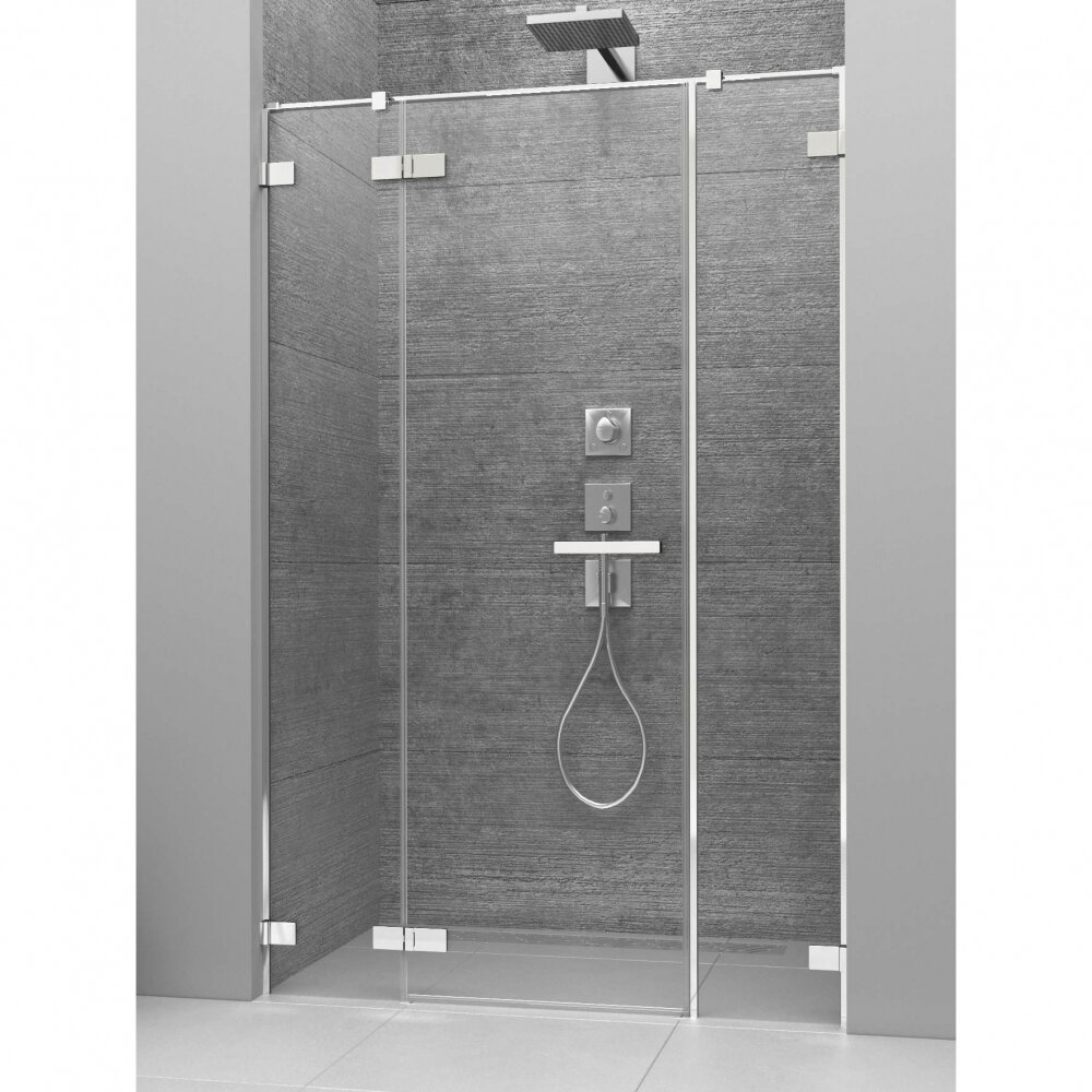 Изображение товара Душевая дверь в нишу Radaway Arta DWJS 130 L с двумя неподвижными сегментами, стекло прозрачное