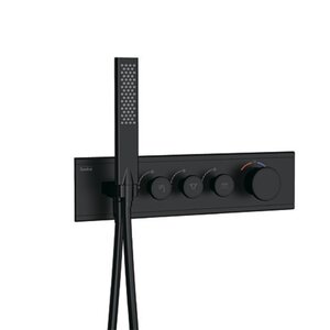 Изображение товара Смеситель для душа Teska Shine, SH3008, термостатический, с душевым гарнитуром, цвет черный