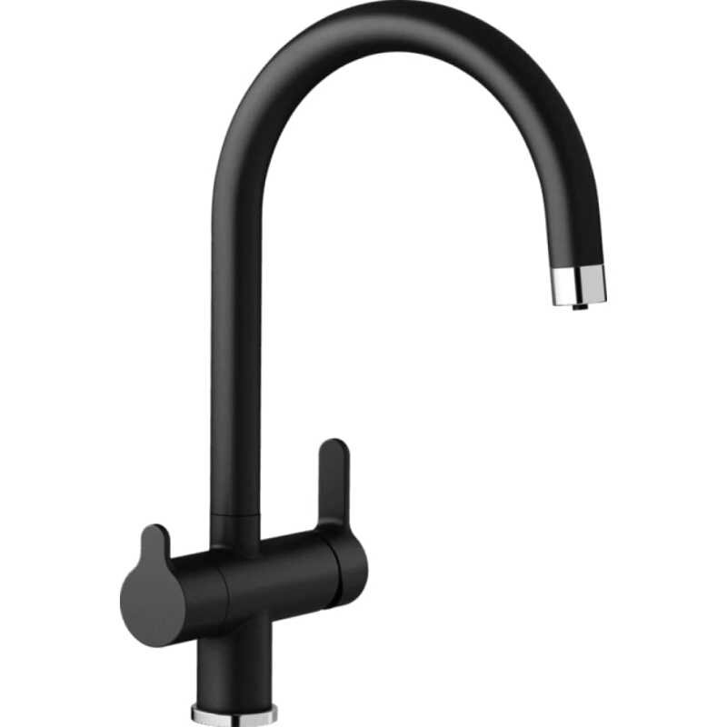 Изображение товара Смеситель Blanco Trima 526274 для кухонной мойки с подключением к фильтру, черный