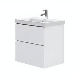 Изображение товара Тумба под раковину Bellezza Жаклин 4636410110013, 65 см, подвесная, цвет белый