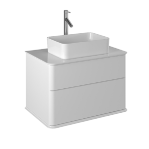Изображение товара Тумба под раковину Briz Рим 233 03-18080-00 00 БЕЛ, 80 см, подвесная, цвет белый
