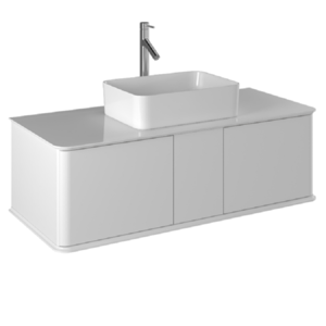 Изображение товара Тумба под раковину Briz Рим 233 03-18120-00 00 БЕЛ, 120 см, подвесная, цвет белый