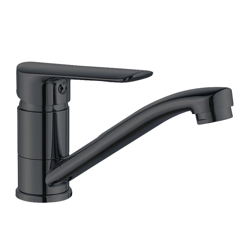 Изображение товара Кухонный смеситель Esko Lagos Black LG15B с поворотным изливом, черный