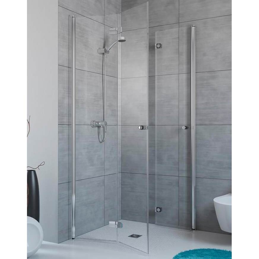 Изображение товара Душевой уголок Radaway Fuenta New KDD-B 80x80 с дверями Bi-fold и порогом