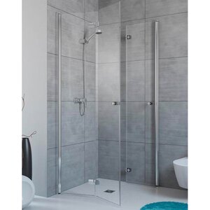 Изображение товара Душевой уголок Radaway Fuenta КDD-B 100x80 складные двери хром стекло 6 мм