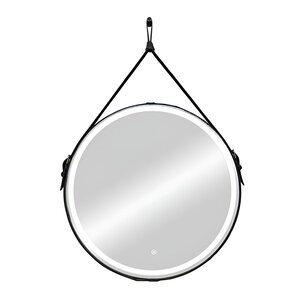 Изображение товара Зеркало Bellezza Жаклин Блэк 80 см LED подсветка сенсорный выключатель черное покрытие