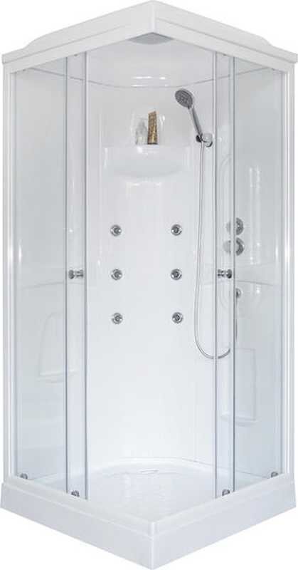 Изображение товара Душевая кабина Royal Bath RB90HP2-T 90x90 см с гидромассажем и прозрачным стеклом