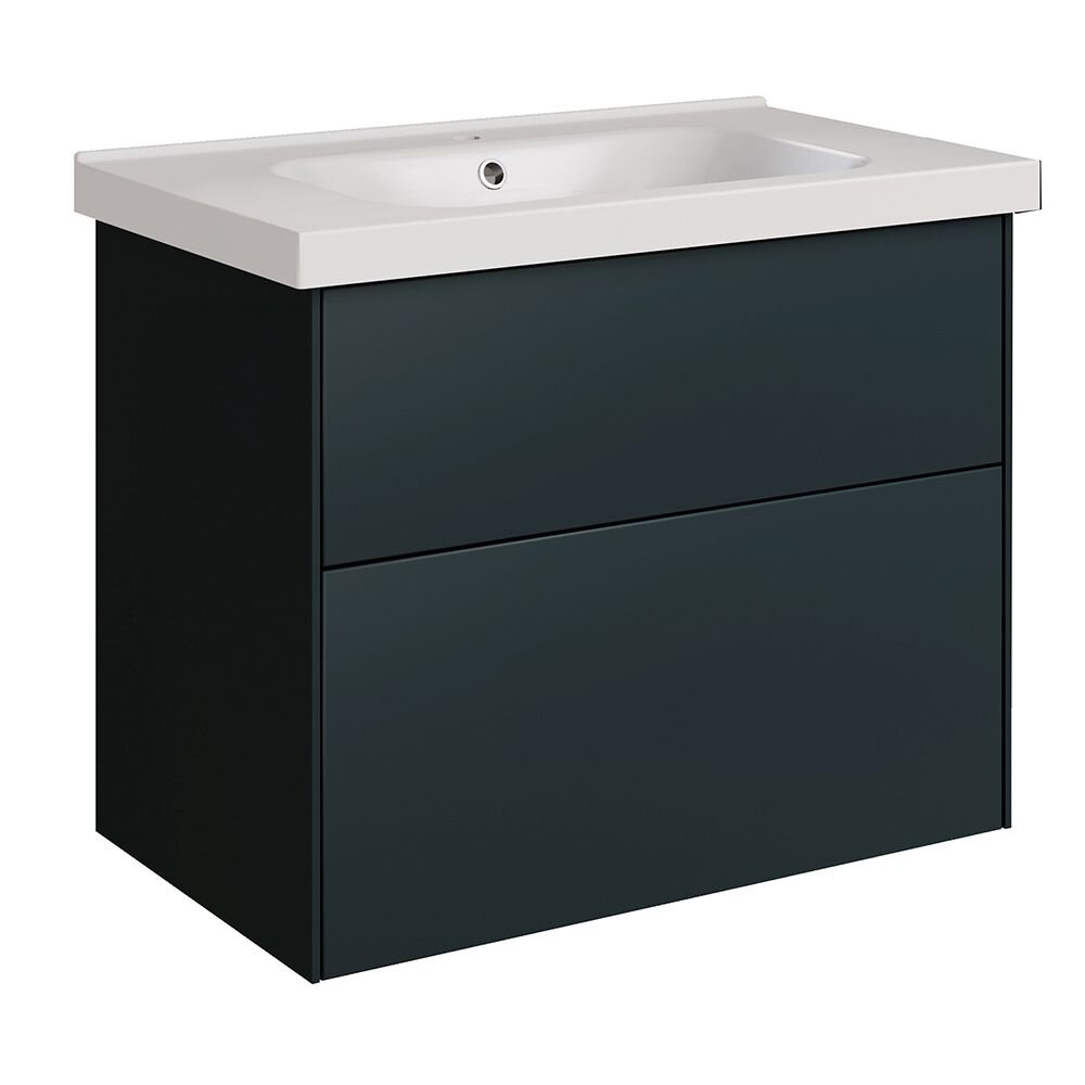 Изображение товара Тумба под раковину ASB-Woodline Гранада 11121, 80 см, подвесная, авокадо софт