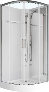 Изображение товара Душевая кабина Aquanet Passion R 2.0 263868, 90 x 90 см, стекло прозрачное, профиль хром