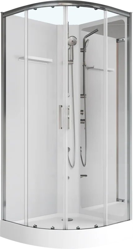 Изображение товара Душевая кабина Aquanet Passion R 2.0 90x90 см прозрачное стекло хром профиль