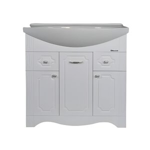 Изображение товара Тумба под раковину Bellezza Кантри 4639914000019, 85 см, напольная, цвет белый