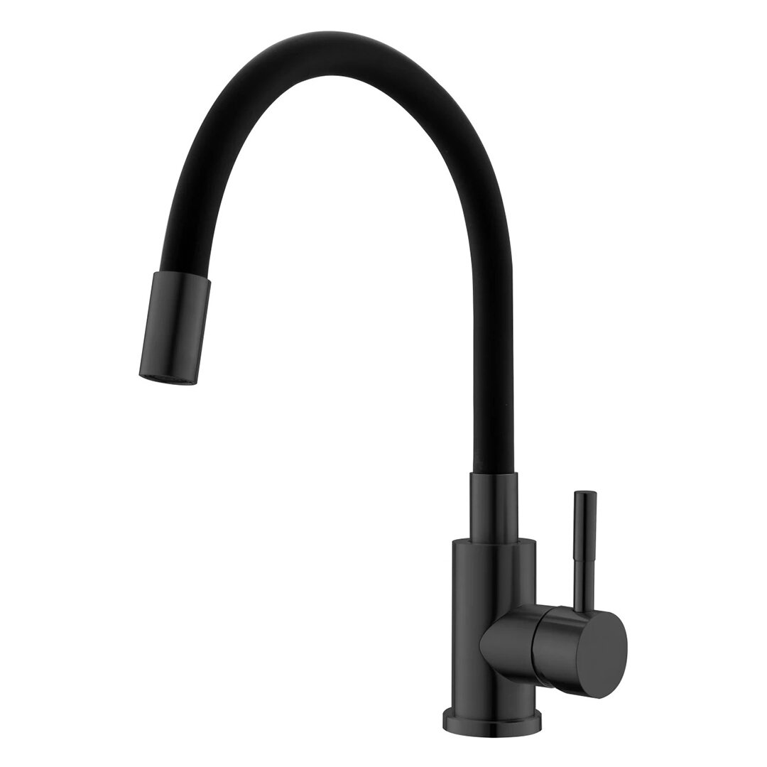 Изображение товара Смеситель Esko Snake K44BTotal для кухонной мойки, с гибким изливом, цвет черный