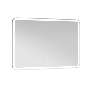 Изображение товара Зеркало Briz Альби 235 01-45120-00 00, 120 см, с сенсорным выключателем, подсветкой и подогревом, цвет белый