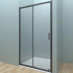 Изображение товара Душевая дверь Veconi Vianno VN72B-110-01-C4, 110 x 190 см, профиль черный, стекла прозрачные