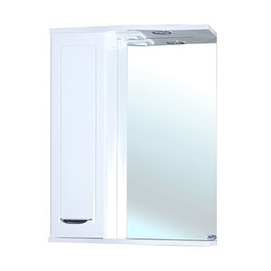 Изображение товара Зеркальный шкаф Bellezza Классик 4611908002018/4611908001011, 55 см, с подсветкой, цвет белый, левый/правый