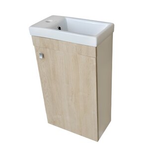 Изображение товара Тумба под раковину Bellezza Комо 40 см светлый дуб подвесная