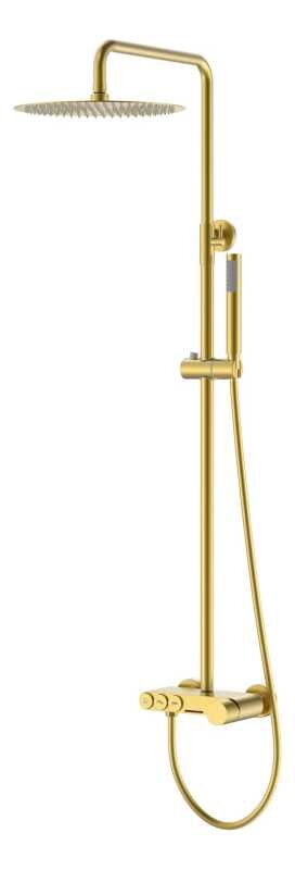 Изображение товара Душевая система Boheme Stick 128-MG, матовое золото, каскадный излив