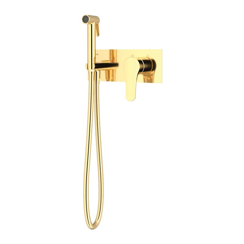 Изображение товара Гигиенический душ Teska Elsa Pro BTK 6407 с PVD покрытием золото, скрытый монтаж