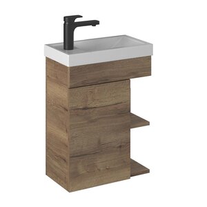 Изображение товара Тумба под раковину Берн 238 03-18045-06 00 ВЕЛ, 45 см, подвесная, дуб веллингтон