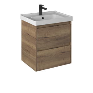 Изображение товара Тумба под раковину Briz Берн 238 03-18060-15 00 ВЕЛ, 60 см, подвесная, дуб веллингтон