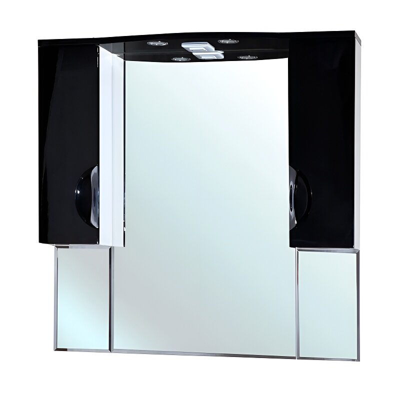 Изображение товара Зеркальный шкаф Bellezza Лагуна 105 см с подсветкой черный Россия