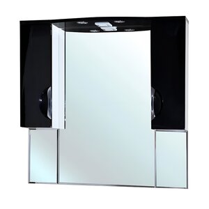 Изображение товара Зеркальный шкаф Bellezza Лагуна 105 см с подсветкой черный Россия