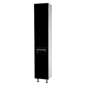 Изображение товара Шкаф-пенал Bellezza Лагуна 4622107002044/4622107001047, 35 x 190 см, напольный, цвет черный, левый/правый