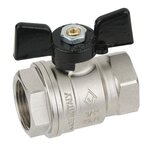 Кран шаровый Bugatti 3/4” ручка-рычаг, ручка-бабочка - фото 1