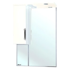 Изображение товара Зеркальный шкаф Bellezza Лагуна 4612110002018/4612110001011, 65 см, с подсветкой, цвет белый, левый/правый