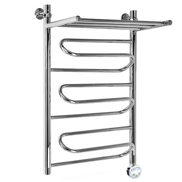 Изображение товара Электрический полотенцесушитель Ника Curve ЛZ 80 x 50 см с полкой