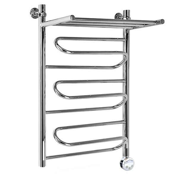 Изображение товара Электрический полотенцесушитель Ника Curve ЛZ 86x63 см с полкой и терморегулятором