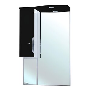 Изображение товара Зеркальный шкаф Bellezza Лагуна 4612110002049/4612110001042, 65 см, с подсветкой, цвет черный, левый/правый