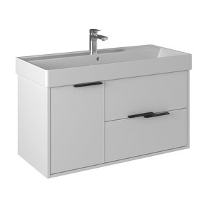 Изображение товара Тумба под раковину Briz Сохо 244 03-20100-17 00 БЕЛ, 100 см, подвесная, цвет белый