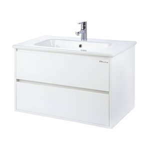Изображение товара Тумба под раковину Bellezza Лоренцо 4639113270015, 80 см, подвесная, цвет белый