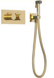 Изображение товара Гигиенический душ Teska Lio Teo TS6207, с термостатическим смесителем, PVD золото