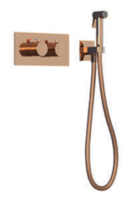 Изображение товара Гигиенический душ Teska Lio Teo TS6209, с термостатическим смесителем, PVD золото розовое