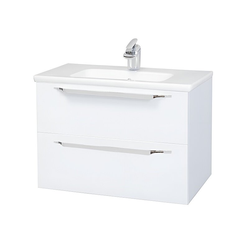 Изображение товара Тумба под раковину Bellezza Луиджи 4639213270014, 80 см, подвесная, цвет белый