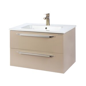 Изображение товара Тумба под раковину Bellezza Луиджи 4639213270458, 80 см, подвесная, цвет капучино