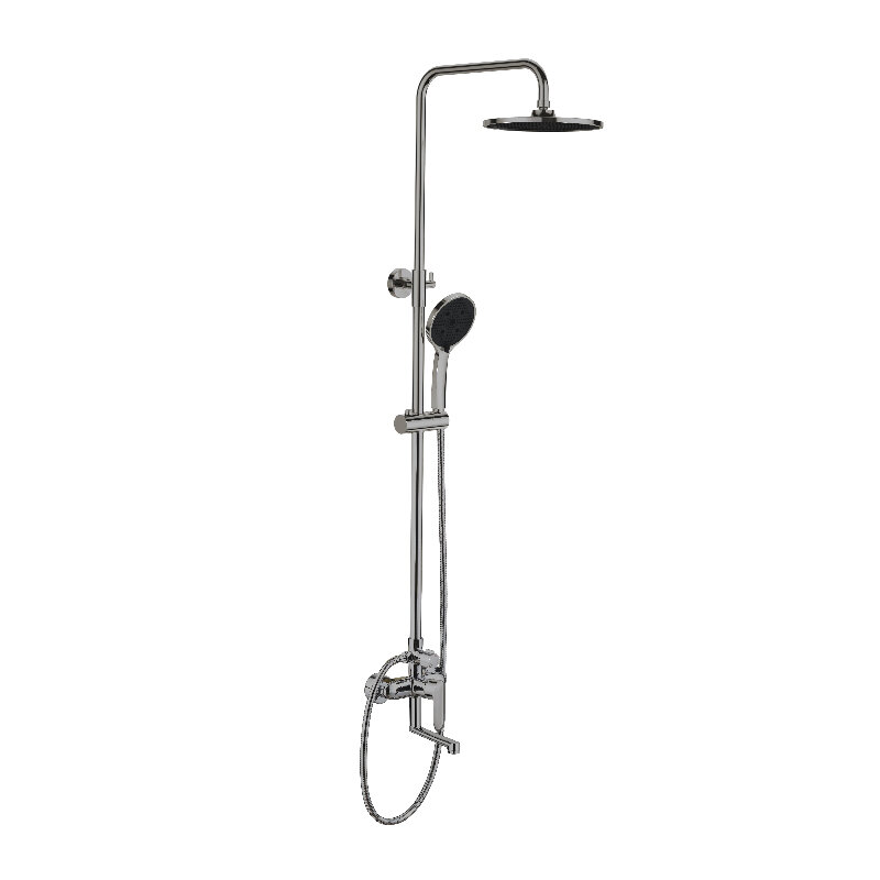 Изображение товара Душевая система Esko Lagos Gun Metal ST205LGGM - современная с регулировкой высоты и трёхрежимной л