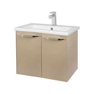 Изображение товара Тумба под раковину Bellezza Луиджи 60 см, подвесная, капучино, влагостойкая