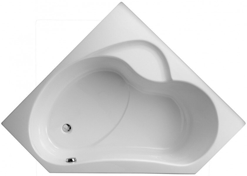 Изображение товара Акриловая угловая ванна Jacob Delafon Bain Douche левая 135x135 см без гидромассажа
