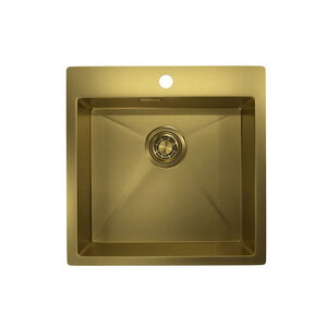 Изображение товара Кухонная мойка Granula 5151, ЗОЛОТО САТИН, 51 см, нержавеющая сталь, цвет золото сатин