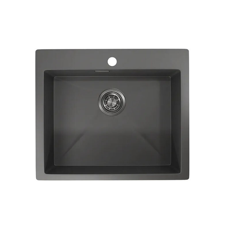 Изображение товара Кухонная мойка Granula 5951 Графит Матовый 59 см нержавеющая сталь