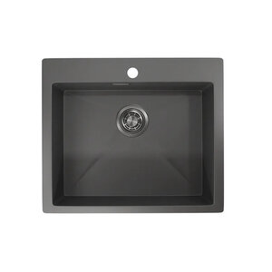 Изображение товара Кухонная мойка Granula 5951, ГРАФИТ МАТОВЫЙ, 59 см, нержавеющая сталь, цвет графит матовый